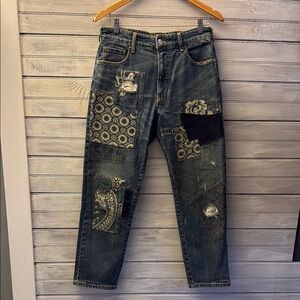 Anthropologie Pilcro Patchwork Denim Jeans